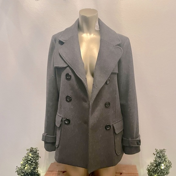 Double breasted Peacoat DK Gray - Picture 2 of 7